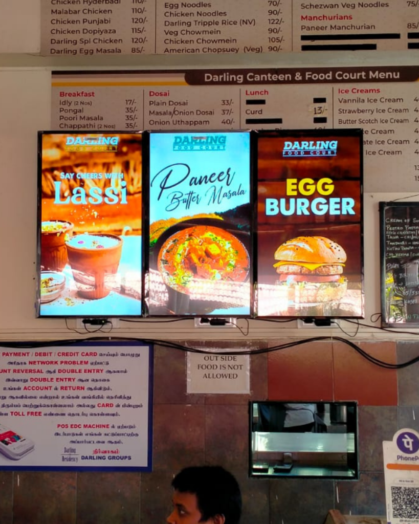 Menu Display